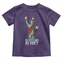 No Scotland No Party Funny Statue of Liberty Celebration Toddler T Shirt Saltire Flag Glasgow Cone Scottish Football Fans
