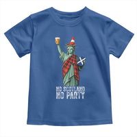 No Scotland No Party Funny Statue of Liberty Celebration Toddler T Shirt Saltire Flag Glasgow Cone Scottish Football Fans