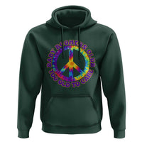 Baby Boomers Club Too Old To Care Retro Tie Dye Effect Printing Hoodie Peace Sign Groovy 60s Hippie Humor Graphic
