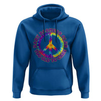 Baby Boomers Club Too Old To Care Retro Tie Dye Effect Printing Hoodie Peace Sign Groovy 60s Hippie Humor Graphic