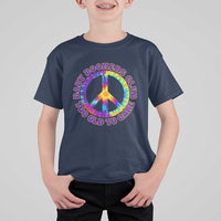 Baby Boomers Club Too Old To Care Retro Tie Dye Effect Printing T Shirt For Kid Peace Sign Groovy 60s Hippie Humor Graphic