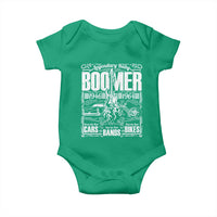 Legendary Baby Boomer Generation 1946 to 1964 Baby Onesie Vintage Rocker Classic Cars And Bikes Graphic