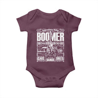 Legendary Baby Boomer Generation 1946 to 1964 Baby Onesie Vintage Rocker Classic Cars And Bikes Graphic