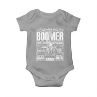 Legendary Baby Boomer Generation 1946 to 1964 Baby Onesie Vintage Rocker Classic Cars And Bikes Graphic