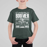 Legendary Baby Boomer Generation 1946 to 1964 T Shirt For Kid Vintage Rocker Classic Cars And Bikes Graphic