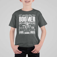 Legendary Baby Boomer Generation 1946 to 1964 T Shirt For Kid Vintage Rocker Classic Cars And Bikes Graphic