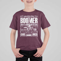 Legendary Baby Boomer Generation 1946 to 1964 T Shirt For Kid Vintage Rocker Classic Cars And Bikes Graphic