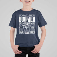 Legendary Baby Boomer Generation 1946 to 1964 T Shirt For Kid Vintage Rocker Classic Cars And Bikes Graphic