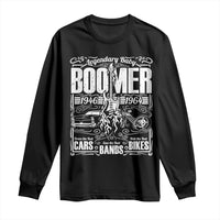 Legendary Baby Boomer Generation 1946 to 1964 Long Sleeve Shirt Vintage Rocker Classic Cars And Bikes Graphic