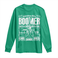 Legendary Baby Boomer Generation 1946 to 1964 Long Sleeve Shirt Vintage Rocker Classic Cars And Bikes Graphic