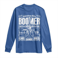 Legendary Baby Boomer Generation 1946 to 1964 Long Sleeve Shirt Vintage Rocker Classic Cars And Bikes Graphic