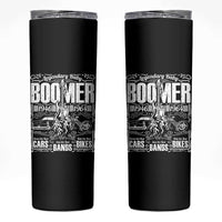 Legendary Baby Boomer Generation 1946 to 1964 Skinny Tumbler Vintage Rocker Classic Cars And Bikes Graphic