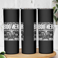 Legendary Baby Boomer Generation 1946 to 1964 Skinny Tumbler Vintage Rocker Classic Cars And Bikes Graphic
