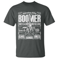 Legendary Baby Boomer Generation 1946 to 1964 T Shirt Vintage Rocker Classic Cars And Bikes Graphic