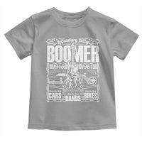Legendary Baby Boomer Generation 1946 to 1964 Toddler T Shirt Vintage Rocker Classic Cars And Bikes Graphic