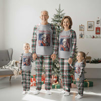 Funny George Washington Revolutionary Patriotic Plaid Pajama Set Feeling Cute Might Start A Revolution Later