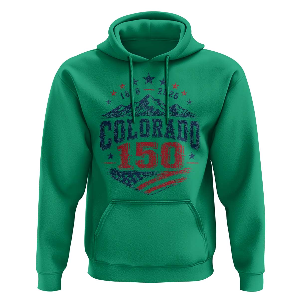 Colorado Rocky Mountains 150th Anniversary Hoodie Sesquicentennial 1876 2026 Patriotic Graphic