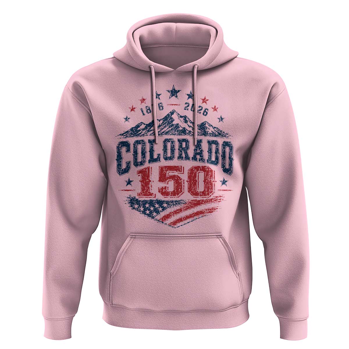 Colorado Rocky Mountains 150th Anniversary Hoodie Sesquicentennial 1876 2026 Patriotic Graphic