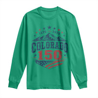 Colorado Rocky Mountains 150th Anniversary Long Sleeve Shirt Sesquicentennial 1876 2026 Patriotic Graphic