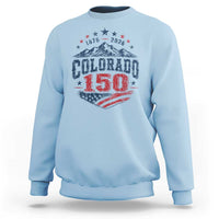 Colorado Rocky Mountains 150th Anniversary Sweatshirt Sesquicentennial 1876 2026 Patriotic Graphic