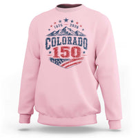 Colorado Rocky Mountains 150th Anniversary Sweatshirt Sesquicentennial 1876 2026 Patriotic Graphic