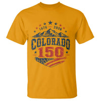 Colorado Rocky Mountains 150th Anniversary T Shirt Sesquicentennial 1876 2026 Patriotic Graphic