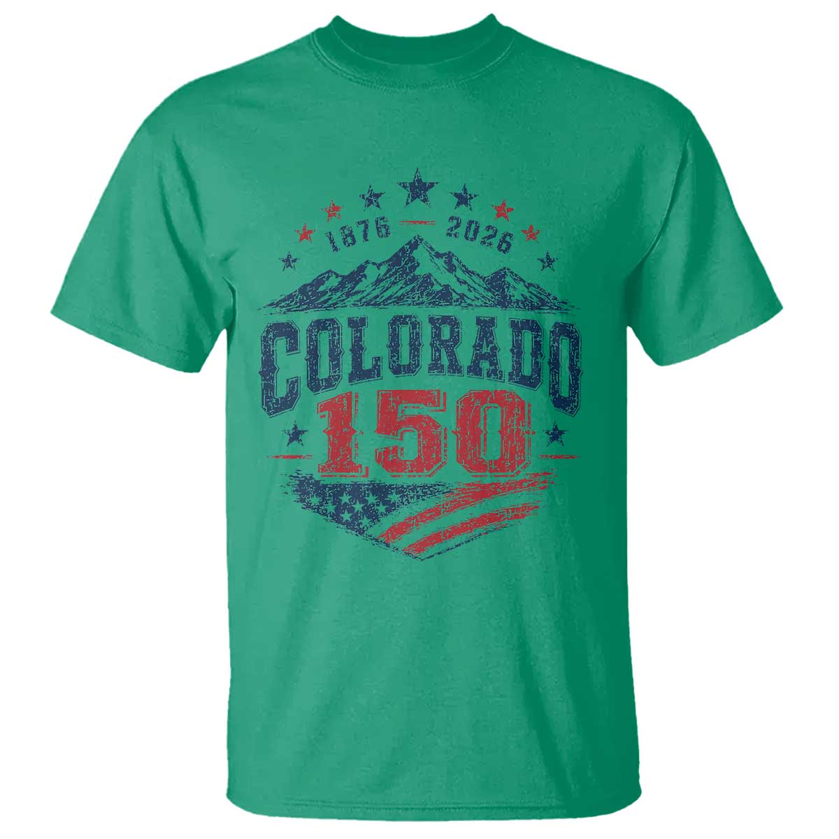 Colorado Rocky Mountains 150th Anniversary T Shirt Sesquicentennial 1876 2026 Patriotic Graphic