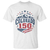 Colorado Rocky Mountains 150th Anniversary T Shirt Sesquicentennial 1876 2026 Patriotic Graphic