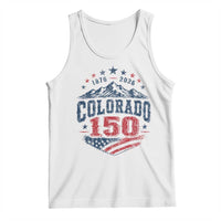 Colorado Rocky Mountains 150th Anniversary Tank Top Sesquicentennial 1876 2026 Patriotic Graphic