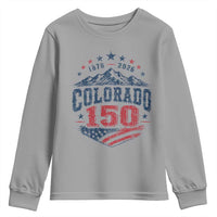 Colorado Rocky Mountains 150th Anniversary Youth Sweatshirt Sesquicentennial 1876 2026 Patriotic Graphic