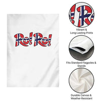 Funny Norway Flag Ro Ro Typography Graphic Garden Flag Norge Norwegian Flag Football Fans