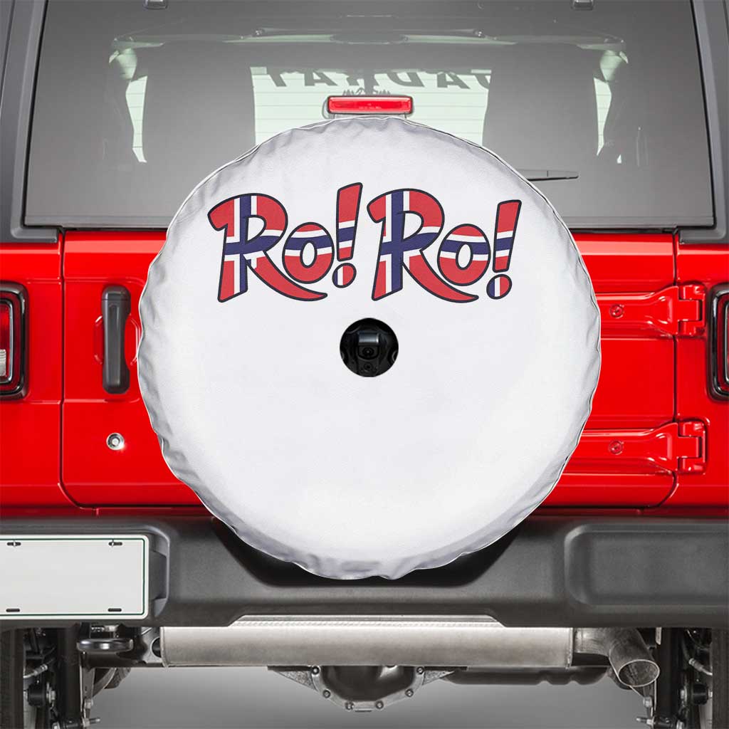Funny Norway Flag Ro Ro Typography Graphic Spare Tire Cover Norge Norwegian Flag Football Fans