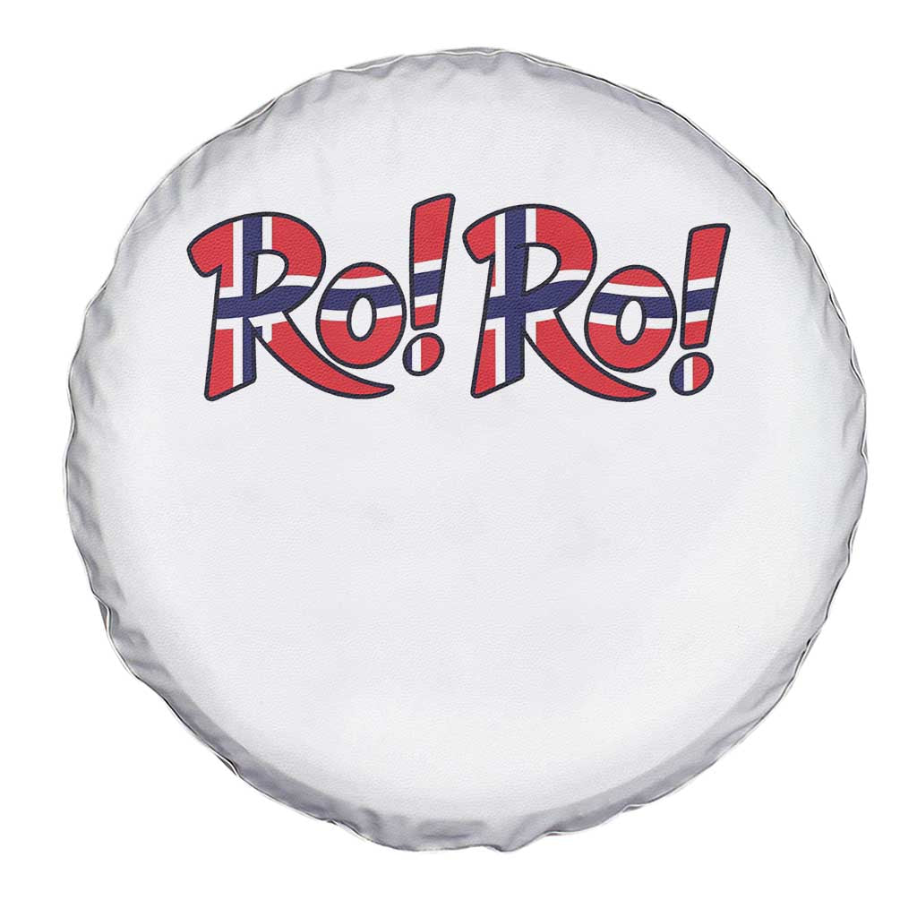 Funny Norway Flag Ro Ro Typography Graphic Spare Tire Cover Norge Norwegian Flag Football Fans
