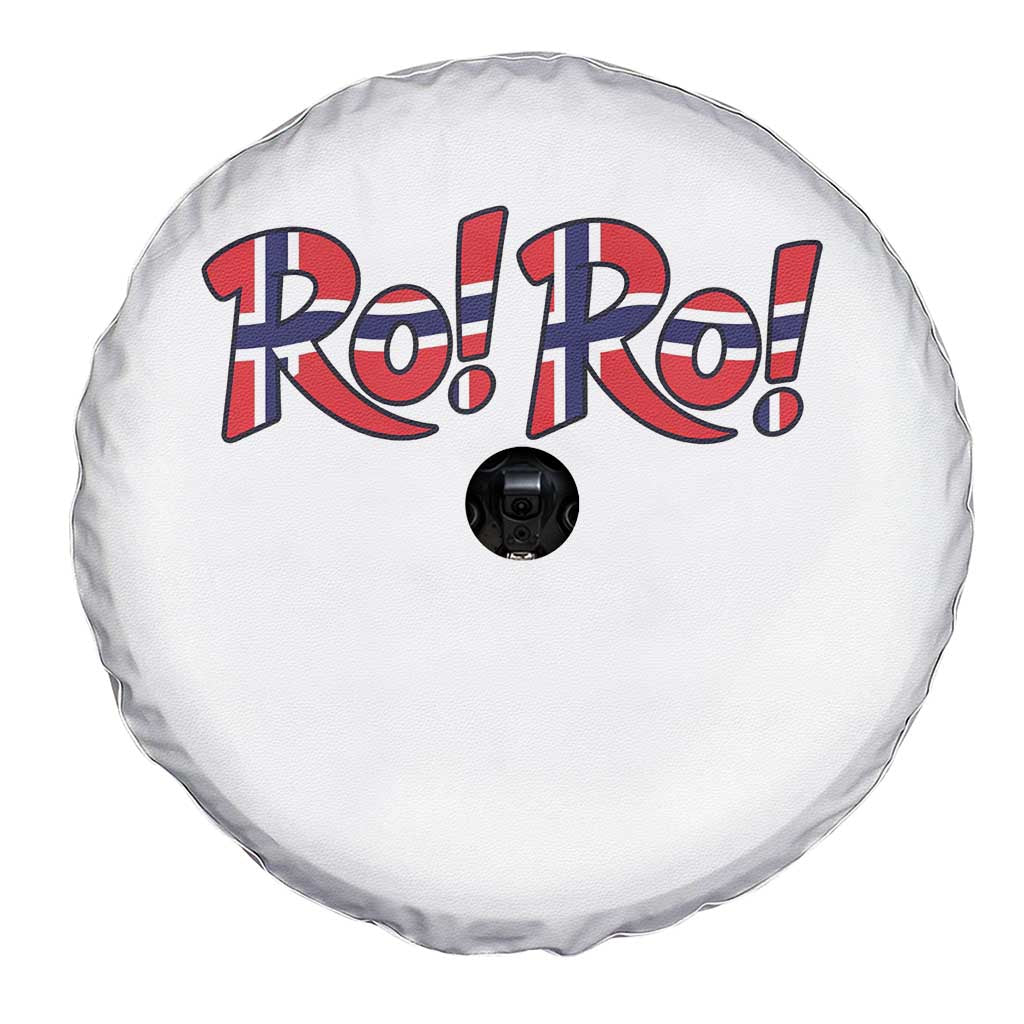 Funny Norway Flag Ro Ro Typography Graphic Spare Tire Cover Norge Norwegian Flag Football Fans