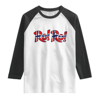 Funny Norway Flag Ro Ro Typography Graphic Raglan Shirt Norge Norwegian Flag Football Fans