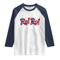 Funny Norway Flag Ro Ro Typography Graphic Raglan Shirt Norge Norwegian Flag Football Fans