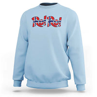 Funny Norway Flag Ro Ro Typography Graphic Sweatshirt Norge Norwegian Flag Football Fans