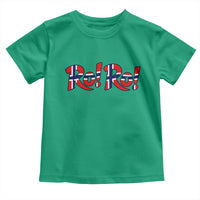 Funny Norway Flag Ro Ro Typography Graphic Toddler T Shirt Norge Norwegian Flag Football Fans