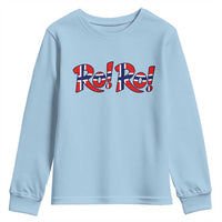 Funny Norway Flag Ro Ro Typography Graphic Youth Sweatshirt Norge Norwegian Flag Football Fans