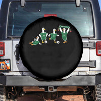 Funny Mexico Merlin the Duck Playing Soccer Graphic Spare Tire Cover Mexican Spirit Football Fans Cheer