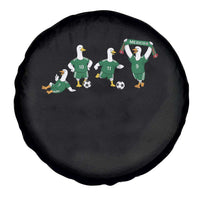 Funny Mexico Merlin the Duck Playing Soccer Graphic Spare Tire Cover Mexican Spirit Football Fans Cheer