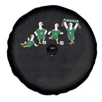 Funny Mexico Merlin the Duck Playing Soccer Graphic Spare Tire Cover Mexican Spirit Football Fans Cheer
