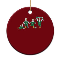 Funny Mexico Merlin the Duck Playing Soccer Graphic Ceramic Ornament Mexican Spirit Football Fans Cheer