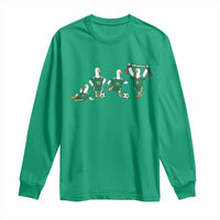 Funny Mexico Merlin the Duck Playing Soccer Graphic Long Sleeve Shirt Mexican Spirit Football Fans Cheer