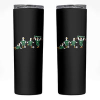 Funny Mexico Merlin the Duck Playing Soccer Graphic Skinny Tumbler Mexican Spirit Football Fans Cheer