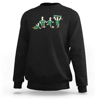 Funny Mexico Merlin the Duck Playing Soccer Graphic Sweatshirt Mexican Spirit Football Fans Cheer