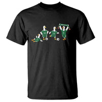 Funny Mexico Merlin the Duck Playing Soccer Graphic T Shirt Mexican Spirit Football Fans Cheer