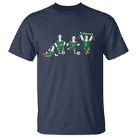 Funny Mexico Merlin the Duck Playing Soccer Graphic T Shirt Mexican Spirit Football Fans Cheer