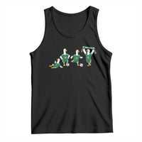 Funny Mexico Merlin the Duck Playing Soccer Graphic Tank Top Mexican Spirit Football Fans Cheer