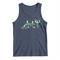 Funny Mexico Merlin the Duck Playing Soccer Graphic Tank Top Mexican Spirit Football Fans Cheer